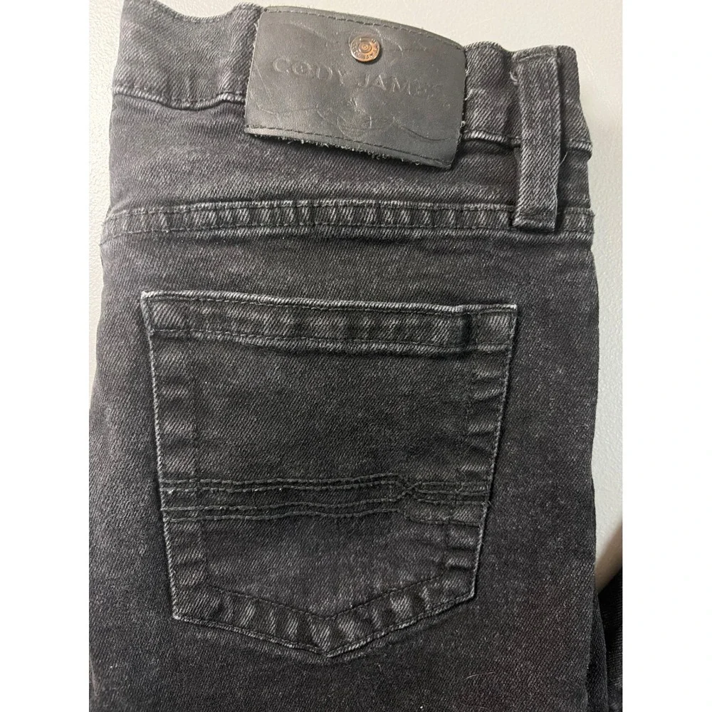 Cody James Jeans Mens 31x34 Black Denim Straight Leg Stretch Western‎ Workwear